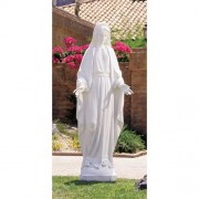 Our Lady of Grace - White 60 inch Resin Church-Sized Statue