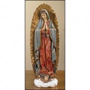 Our Lady of Guadalupe Statue Resin 9 inch w/Gift Box Our Lady of Guadalupe Statue Resin 9 inch w/Gift Box