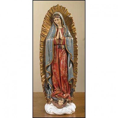 Our Lady of Guadalupe Statue Resin 9 inch w/Gift Box - 886083202889 - TC021 Our Lady of Guadalupe Statue Resin 9 inch w/Gift Box - 886083202889 - TC021