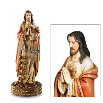 Sacred Heart Rosary Holder Resin 3.375 x 8.5 inch - 886083315695 - VC019 Sacred Heart Rosary Holder Resin 3.375 x 8.5 inch - 886083315695 - VC019