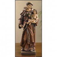 Saint Anthony Statue Resin 8 inch w/Gift Box