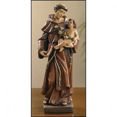 Saint Anthony Statue Resin 8 inch w/Gift Box - 886083202896 - TC022 Saint Anthony Statue Resin 8 inch w/Gift Box - 886083202896 - TC022