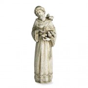Saint Francis Garden Stone Resin Statue 23 inch