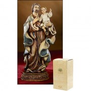 Saint Joseph w/Child Resin Statue 6.5 inch w/Gift Box