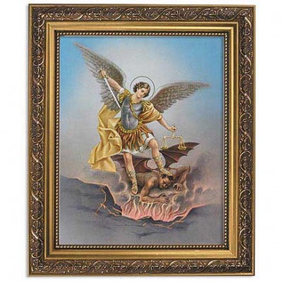 Saint Michael 8x10 Print w/Gold Finish Frame - 886083236167 - 79-071