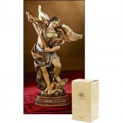 Saint Michael Resin Statue 6.5 inch w/Gift Box