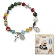 Saint Pio Bracelet and Story Card - Pack of 6