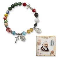 Saint Pio Bracelet and Story Card - Pack of 6
