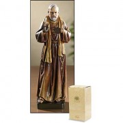 Saint Pio Statue Resin 7.875 inch w/Gift Box