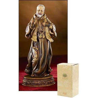 Saint Pio Statue Resin Statue 6.25 inch w/Gift Box - 780090975692 - ND134