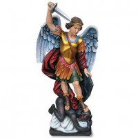 St Michael Statue Resin 49 1/4 inch Church Sized St Michael Statue Resin 49 1/4 inch Church Sized