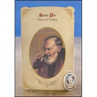 St Pio (General Healing) Healing Catholic Prayer Card w/Medal - Pack of 6 St Pio (General Healing) Healing Catholic Prayer Card w/Medal - Pack of 6