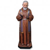 St Pio Statue Resin 49 1/4 inch Church Sized St Pio Statue Resin 49 1/4 inch Church Sized