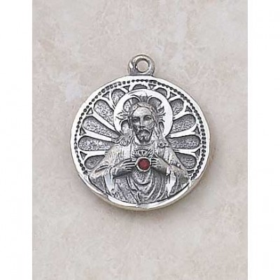 Sterling Silver 7/8 inch Scapular Medal on 24 inch Chain - 886083216282 - SS435RU