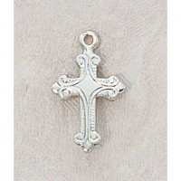 Sterling Silver Cross Pendant 1/2 inch