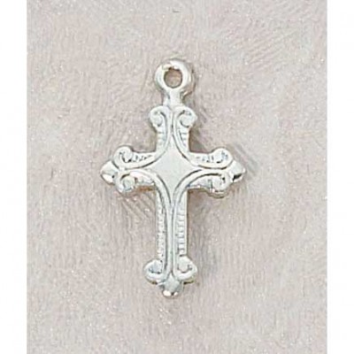 Sterling Silver Cross Pendant 1/2 inch - 886083057281 - SS81 Sterling Silver Cross Pendant 1/2 inch - 886083057281 - SS81