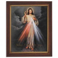 The Divine Mercy 8x10 Print w/Wood Finish Frame