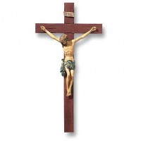 Tomaso Ornate Wood & Resin Crucifix 13 inch