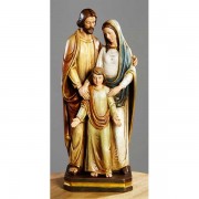 Val Gardena Italy Holy Family Resin Statue 5x4x12 inch