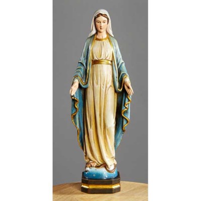 Val Gardena Italy Our Lady Of Grace Resin Statue 12 inch - 886083347696 - WC004
