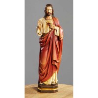 Val Gardena Italy Sacred Heart Resin Statue 12 inch w/Gift Box Val Gardena Italy Sacred Heart Resin Statue 12 inch w/Gift Box