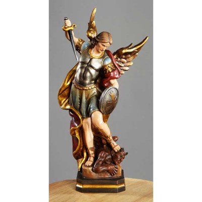 Val Gardena Italy Saint Michael Resin Statue 7x5.5x14 inch - 886083347771 - WC012 Val Gardena Italy Saint Michael Resin Statue 7x5.5x14 inch - 886083347771 - WC012