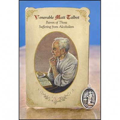 Venerable Matt Talbot (Alcoholism) Healing Holy Card w/Medal - Pk of 6 - 780090903770 - MC010 Venerable Matt Talbot (Alcoholism) Healing Holy Card w/Medal - Pk of 6 - 780090903770 - MC010