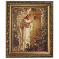 Warner Sallman's Christ at Hearts Door 11x13 inch Framed Print Warner Sallman's Christ at Hearts Door 11x13 inch Framed Print