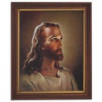 Warner Sallman's Head of Christ Framed 8x10in. Wall Art Print