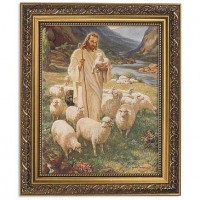 Warner Sallman's Lord Is My Shepherd 11x13 inch Framed Print