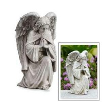 Garden Praying Angel Resin Statue 12in. - Boxed