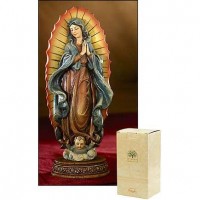 Our Lady of Guadalupe Statue Resin 7 inch w/Gift Box Our Lady of Guadalupe Statue Resin 7 inch w/Gift Box