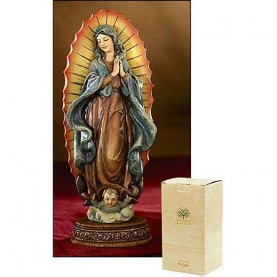 Our Lady of Guadalupe Statue Resin 7 inch w/Gift Box - 780090975609 - ND125 Our Lady of Guadalupe Statue Resin 7 inch w/Gift Box - 780090975609 - ND125