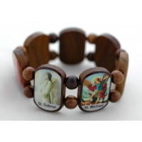 Brazilian Wood Bracelet, 7 Angels, Color Pictures