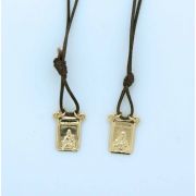 Brazilian Gold Plated Scapular on Cord - (Pack of 2)