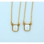 Brazilian Gold Plated Scapular, Silver Centers