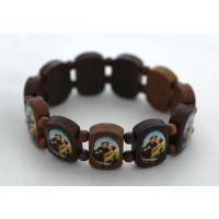 Brazilian Wood Bracelet, St. Anthony - (Pack of 2)