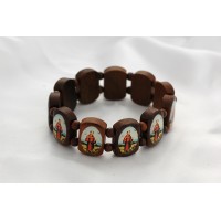 Brazilian Wood Bracelet, St. Francis - (Pack of 2)