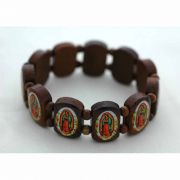 Brazilian Wood Bracelet, Our Lady of Guadalupe - (Pack of 2)