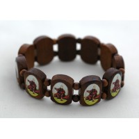 Brazilian Wood Bracelet, St. Peregrine - (Pack of 2)