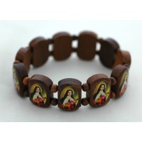 Brazilian Wood Bracelet, St. Teresa, 3/4 in. - (Pack of 2)