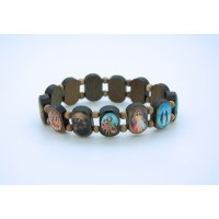 Brazilian Wood Bracelet, Brown, Extra Large Fit - (Pack of 2)