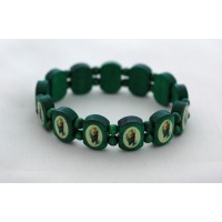 Brazilian Wood Bracelet, Green, St. Jude - (Pack of 2)