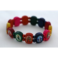 Brazilian Wood Bracelet, Multi-Colors - (Pack of 2)