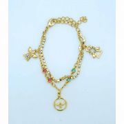Brazilian Bracelet, Holy Spirit and Angels on AB Crystal Chain