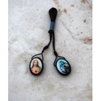 Brazilian Wood Oval Scapular 2 per order