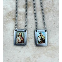 Brazilian Stainless Steel Scapular, Color Pictures