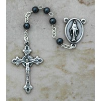 Italian Hematite Rosary, Round