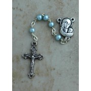 Italian Pearl Rosary, Blue - (Pack of 2)