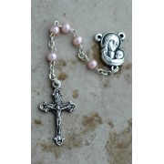 Italian Pearl Rosary, Pink - (Pack of 2)